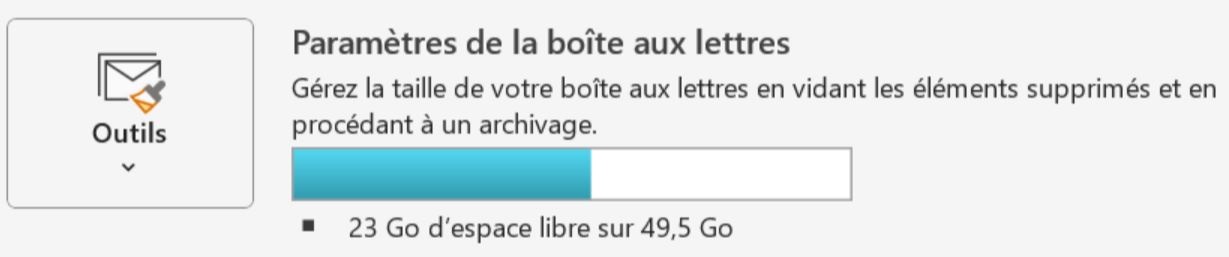Libre-service TI > Comment utiliser le service de courriel? > stockage_outlook.JPG
